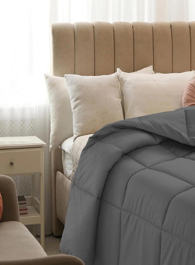 AYANSHI BEDDING Hotel Collection All Season 120 GSM Ac Comforter/Ac Blanket/Ac Duvet Double Bed Comforter (90" X 100" Inches) - Double Bed Comforter - Dark Grey Color - Image 3