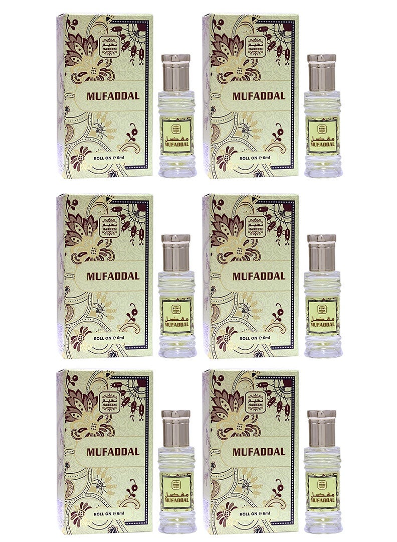 Mufaddal Perfume Oil Roll-On for Men & Women - 6ml (Pack of 6)