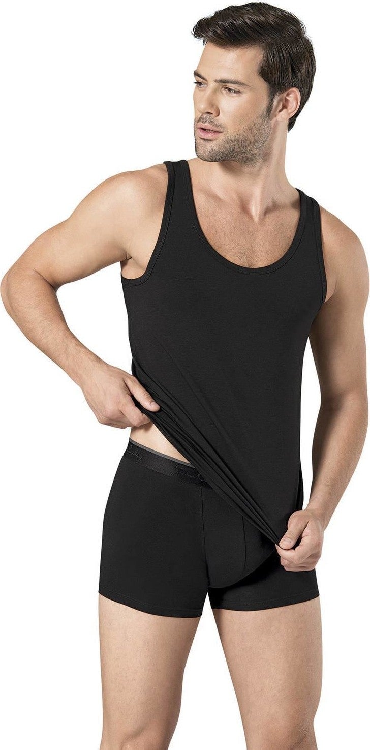 pierre cardin Written Men's Stretch Athlete Boxer Underwear Set Black  - Image 3