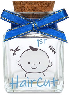 HAMUIERS HAMUIERS First Haircut Keepsake Holder, First Curl Keepsake Box for Kids Baby Keepsake Box Baby Shower for Babies to Keep The Childhood Memory - Boy  - Image 1