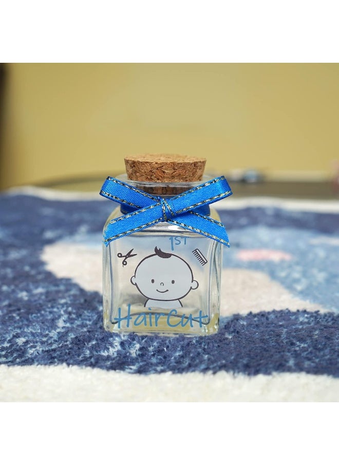 HAMUIERS - HAMUIERS First Haircut Keepsake Holder, First Curl Keepsake Box for Kids Baby Keepsake Box Baby Shower for Babies to Keep The Childhood Memory - Boy - Image 1