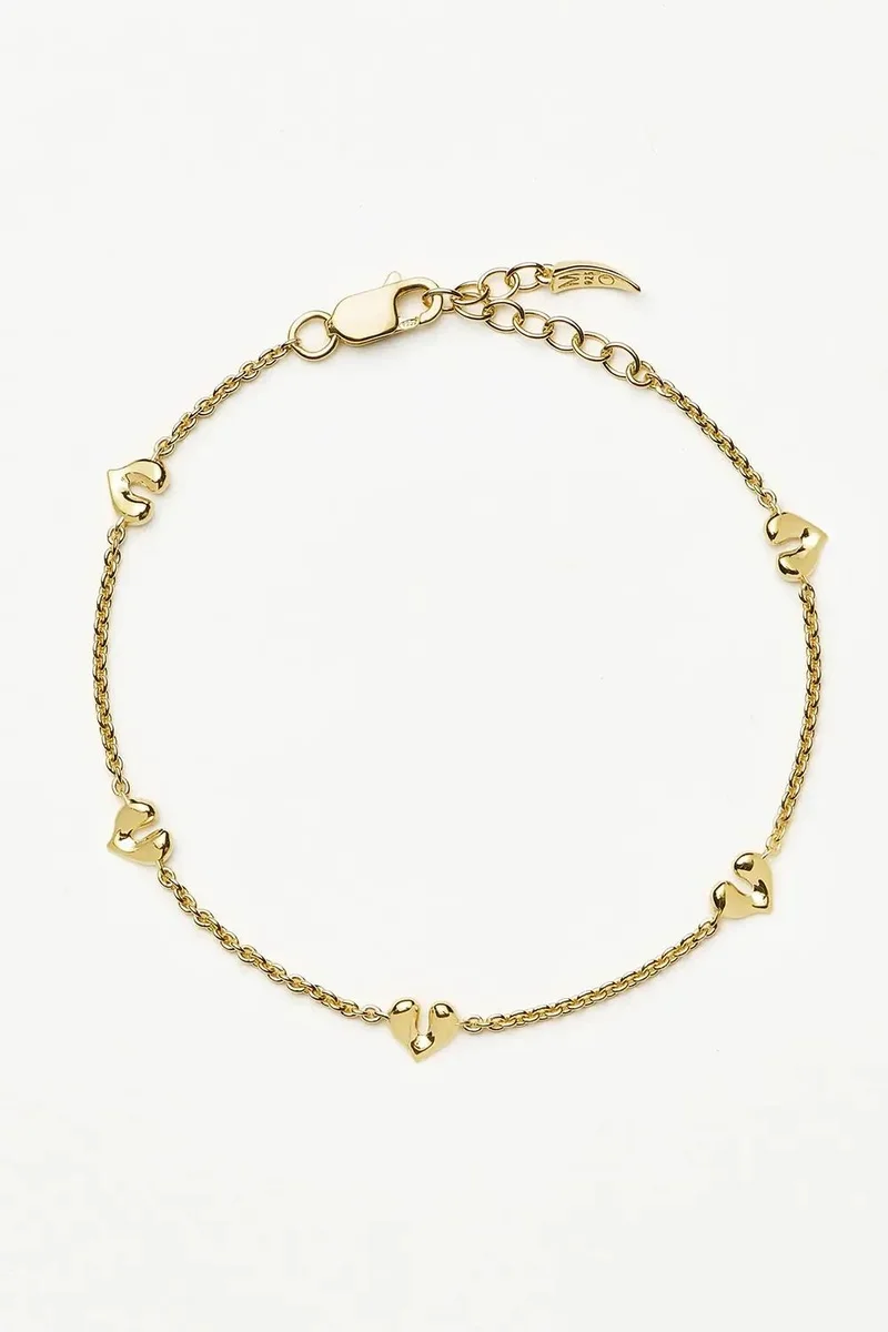 Missoma Molten Heart Mini Charm Bracelet