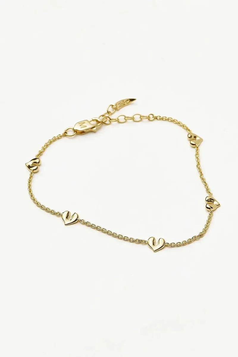 Missoma Molten Heart Mini Charm Bracelet