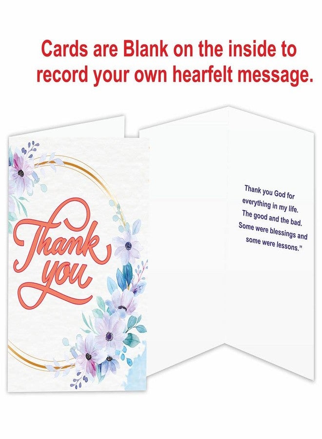 CVANU Thankyou Greeting Card Blank Notecard with Envelope (4pcs)(8.5x5.75inch)_C24 - Image 3