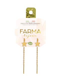 FARMA Medical Pharma COMETA gold-plated 18K earrings.  - Image 1