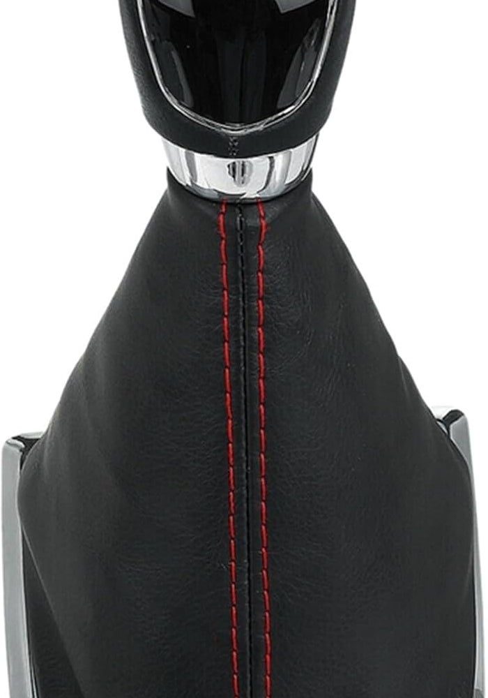 Yurefax 5 Speed Gear Stick Shift Knob with Dust Boot Cover - Image 1