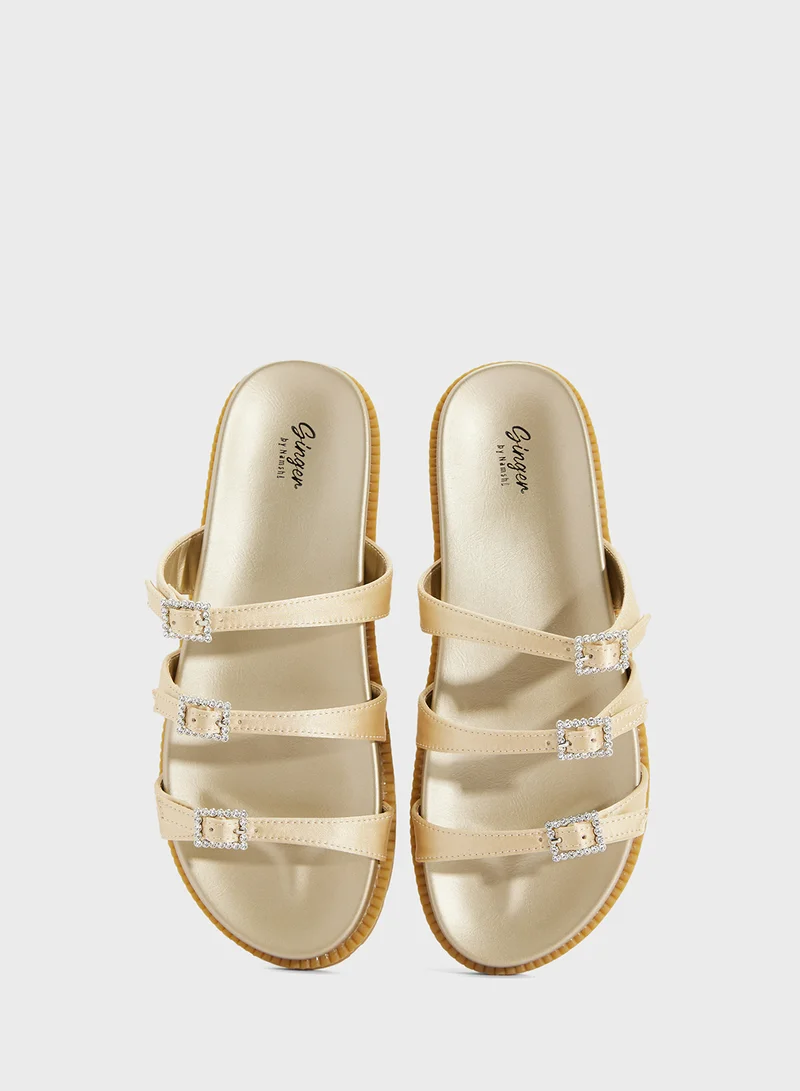 Ginger Triple Strap Casual Sandal