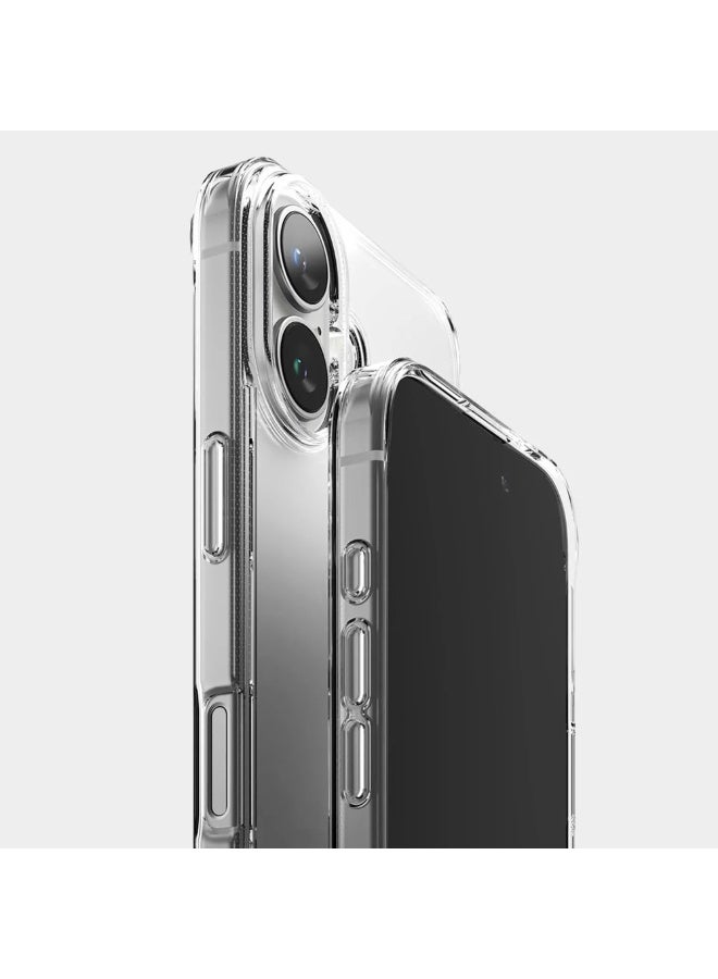AKSESORY iPhone 16 Magnetic Clear Case 6.1 inch - Slim Transparent Shockproof Protective Cover, with Wireless Charging Support, Camera Control Ready, Soft Touch Grip, Lightweight Back Shell - Image 3