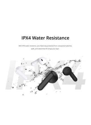 New Buds T01 True Wireless Earphones AI Noise Reduction TWS Bluetooth 5.4 IPX5 Waterproof 28H Battery Life Earphones -White - view 4