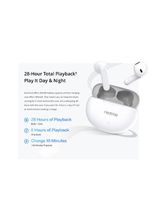 New Buds T01 True Wireless Earphones AI Noise Reduction TWS Bluetooth 5.4 IPX5 Waterproof 28H Battery Life Earphones -White - view 5