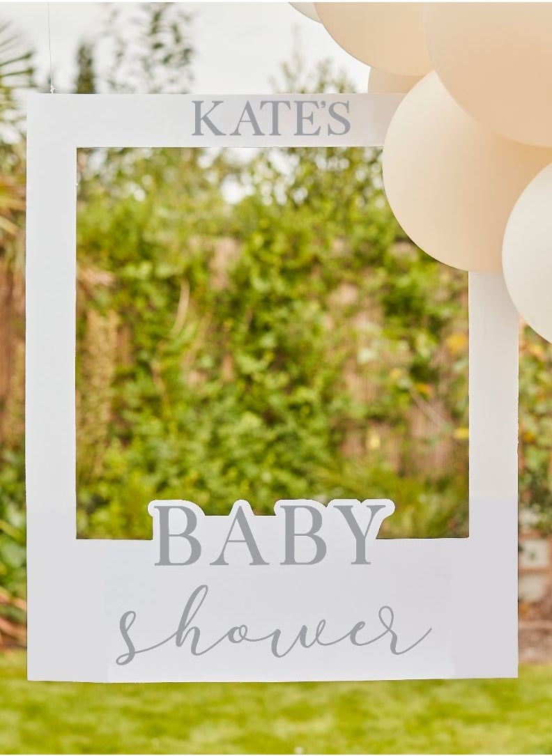 Ginger Ray Ginger Ray Customizable Baby Shower Photo Booth Frame - Event Photo Prop  - Image 1