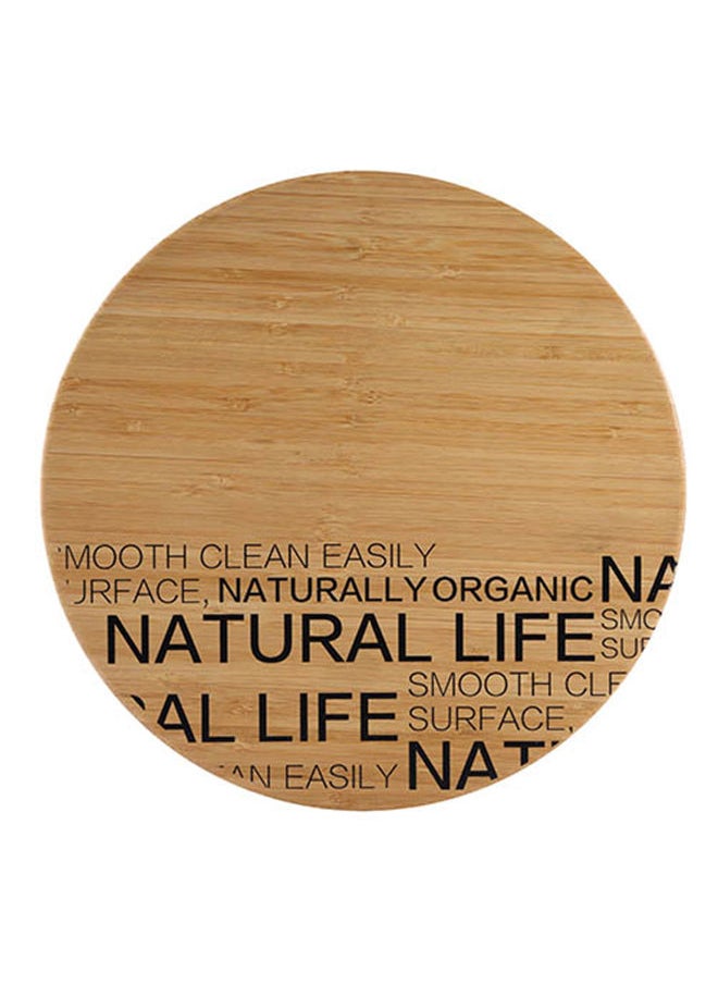BERGNER - NATURAL ROUND BAMBOO CUTTING BOARD 30CM - Image 1