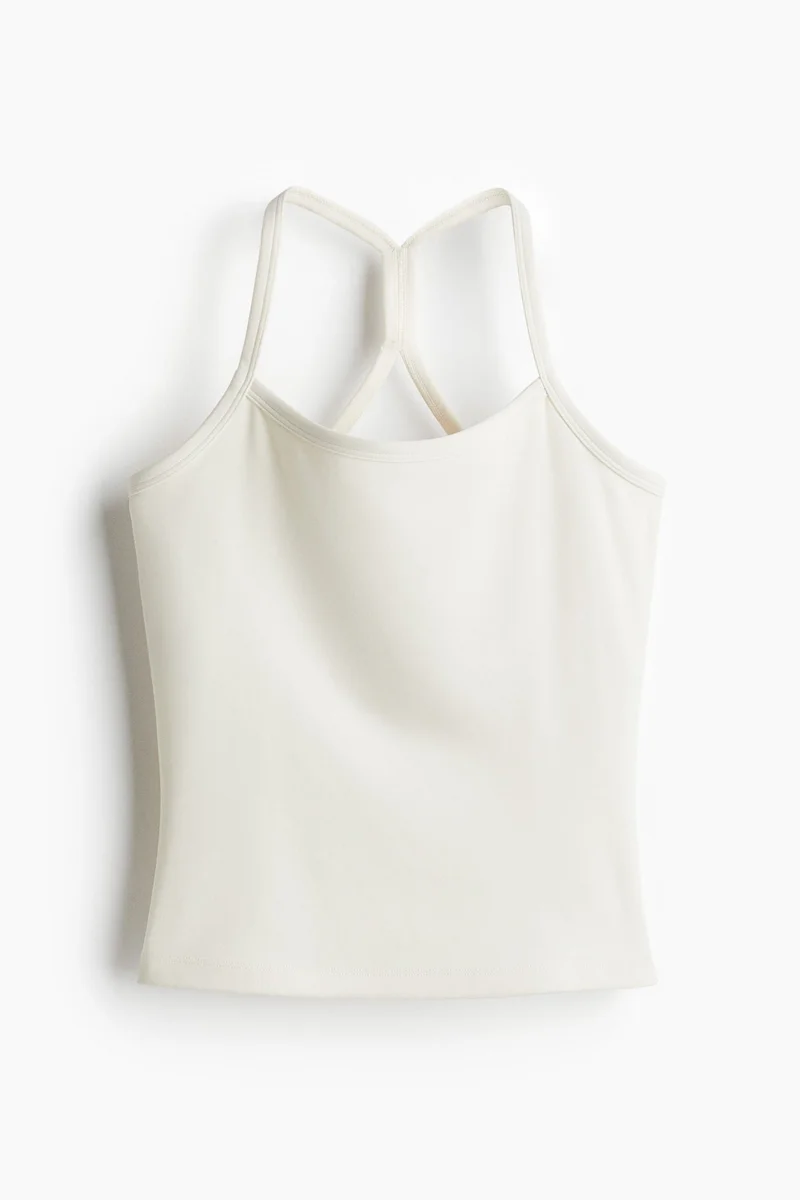 H&M Integral-Bra Sports Strappy Top With Softmove™