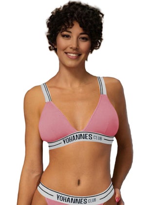 Yohannes Club , Women, Elastic Strap Bra, Single, Powder  - Image 3