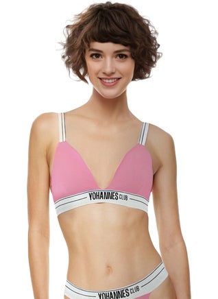Yohannes Club , Women, Elastic Strap Bra, Single, Powder  - Image 4