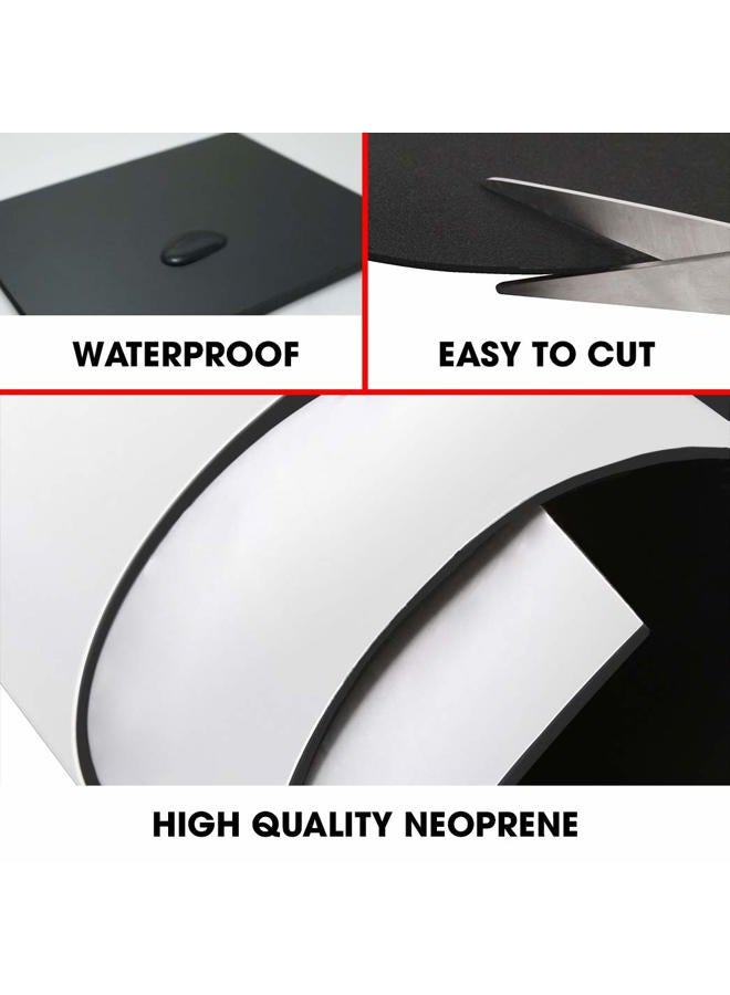 Dualplex Neoprene Sponge Foam Rubber Roll Adhesive, 12x54 Inches X 1/16" Thick, Perfect Cosplay Padding, DIY Project Sheet - Easy Cut Adhesive Multi-Function Soundproof Rubber Foam Sheet - Image 4