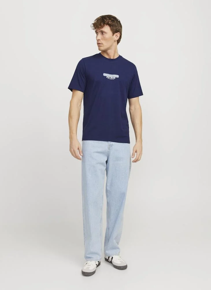 جاك اند جونز Graphic Crew Neck T-Shirt