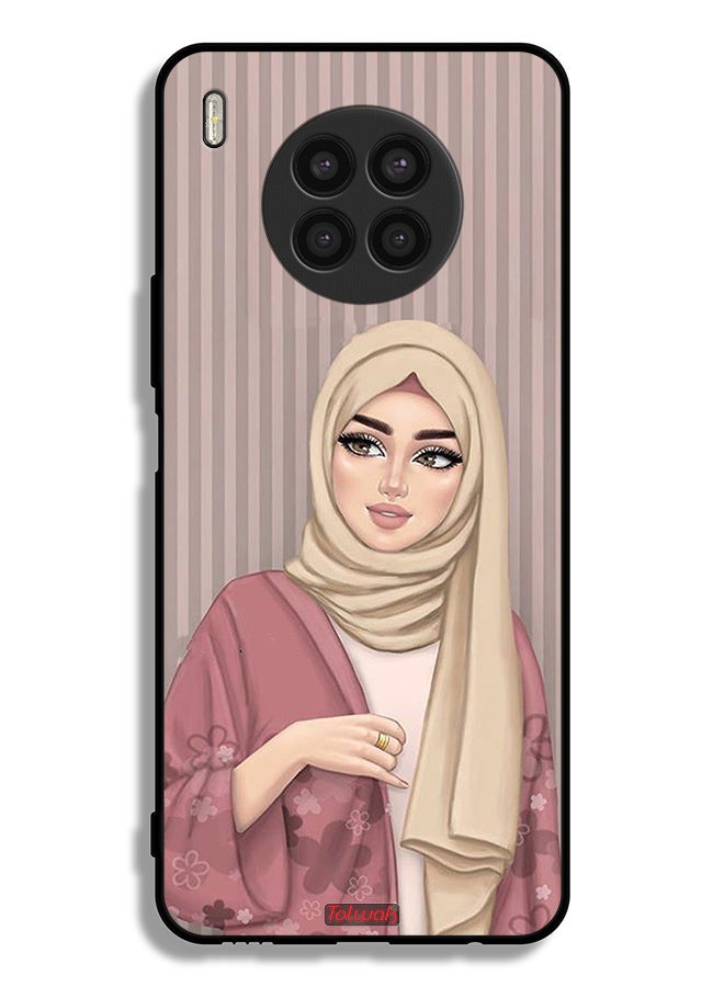 Tolwak Huawei nova 8i Protective Case Cover Hijab Girl Art - Image 2