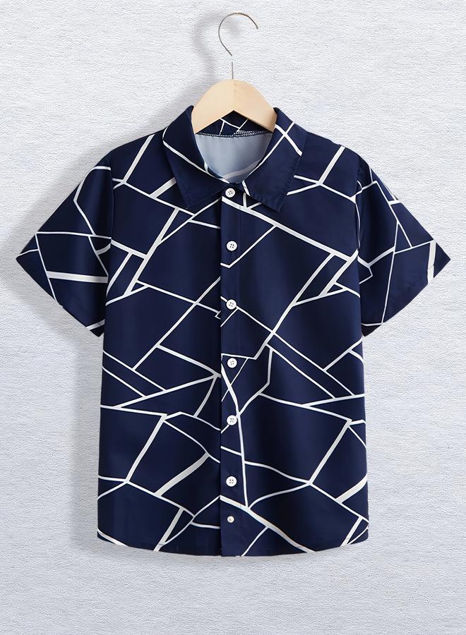 تايك تو طقم من بنطال وقميص بتفاصيل أزرار - Image 4