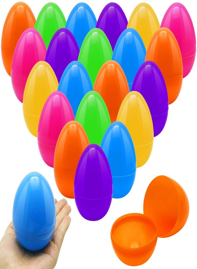 ZMCINER 36 PCS 3.55” Plastic Easter Eggs Fillable Plastic Easter Eggs Bulk Colorful Bright Easter Eggs Empty Perfect for Easter Egg Hunt, Easter Basket Stuffers, Easter Party Favor, Classroom Prize - Image 1