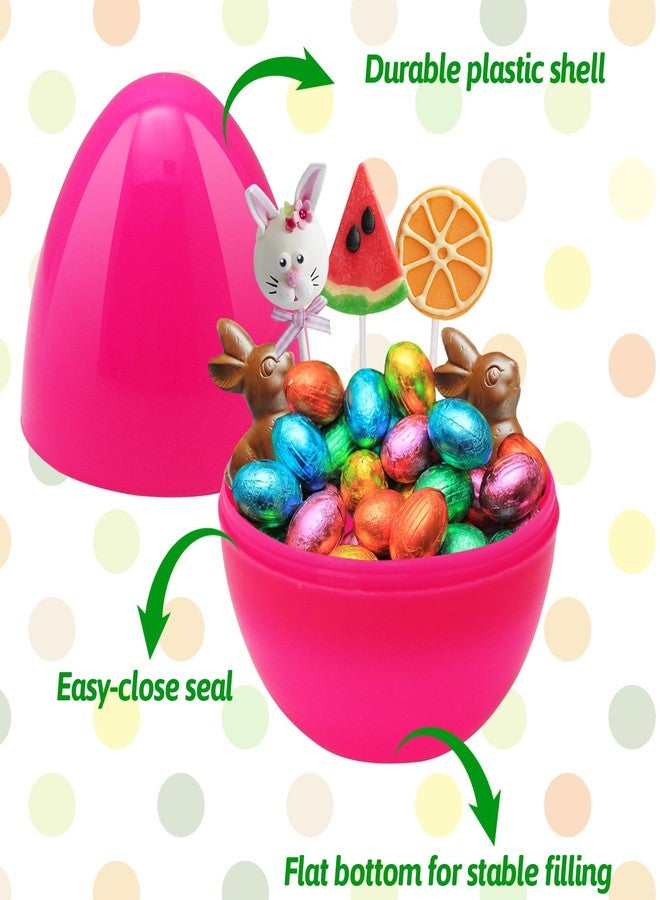 ZMCINER 36 PCS 3.55” Plastic Easter Eggs Fillable Plastic Easter Eggs Bulk Colorful Bright Easter Eggs Empty Perfect for Easter Egg Hunt, Easter Basket Stuffers, Easter Party Favor, Classroom Prize - Image 3