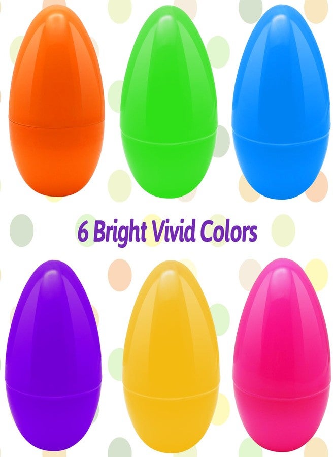 ZMCINER 36 PCS 3.55” Plastic Easter Eggs Fillable Plastic Easter Eggs Bulk Colorful Bright Easter Eggs Empty Perfect for Easter Egg Hunt, Easter Basket Stuffers, Easter Party Favor, Classroom Prize - Image 4