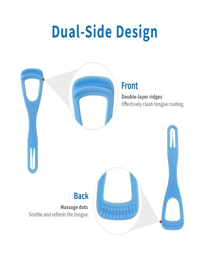 DanTicy Tongue Cleaner, Tongue Scraper, Disposable, Plastic Scraper, Clean Tongue, Promote Fresh Breath, Includes Safe Fold- Back Tooth Pick, 100 Count - Image 3