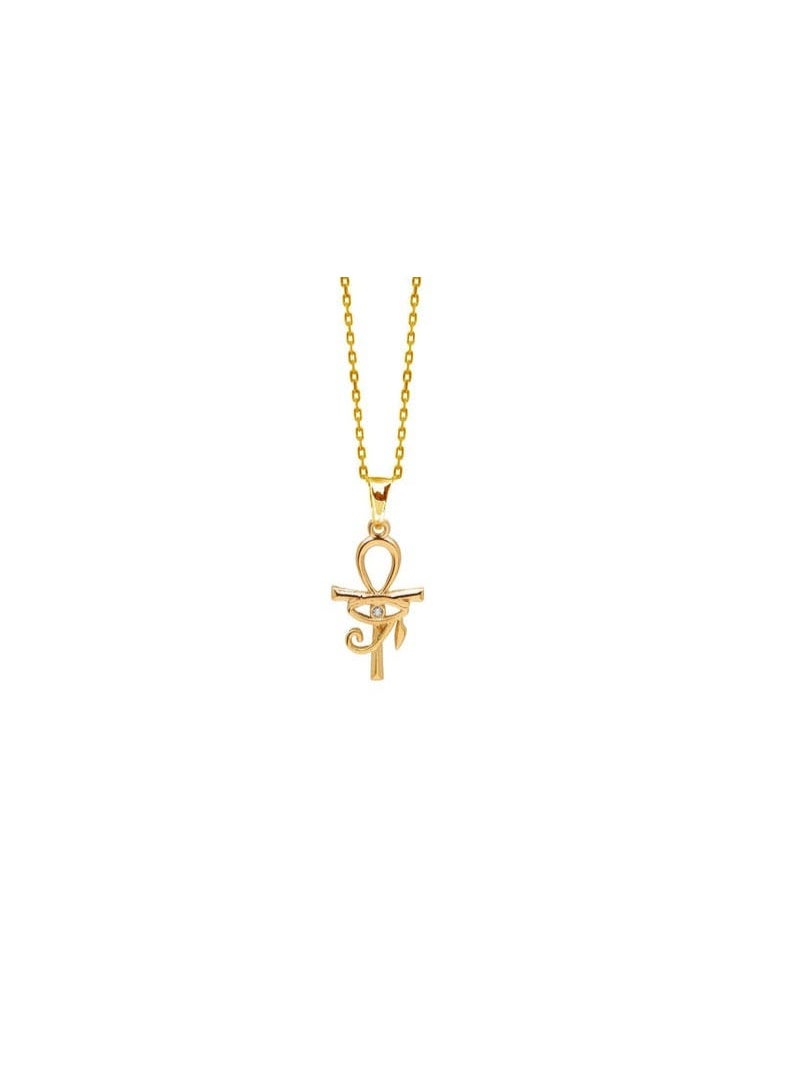 Luxuria Eye of Horus Ankh pendant plated with 18-karat gold - Image 3