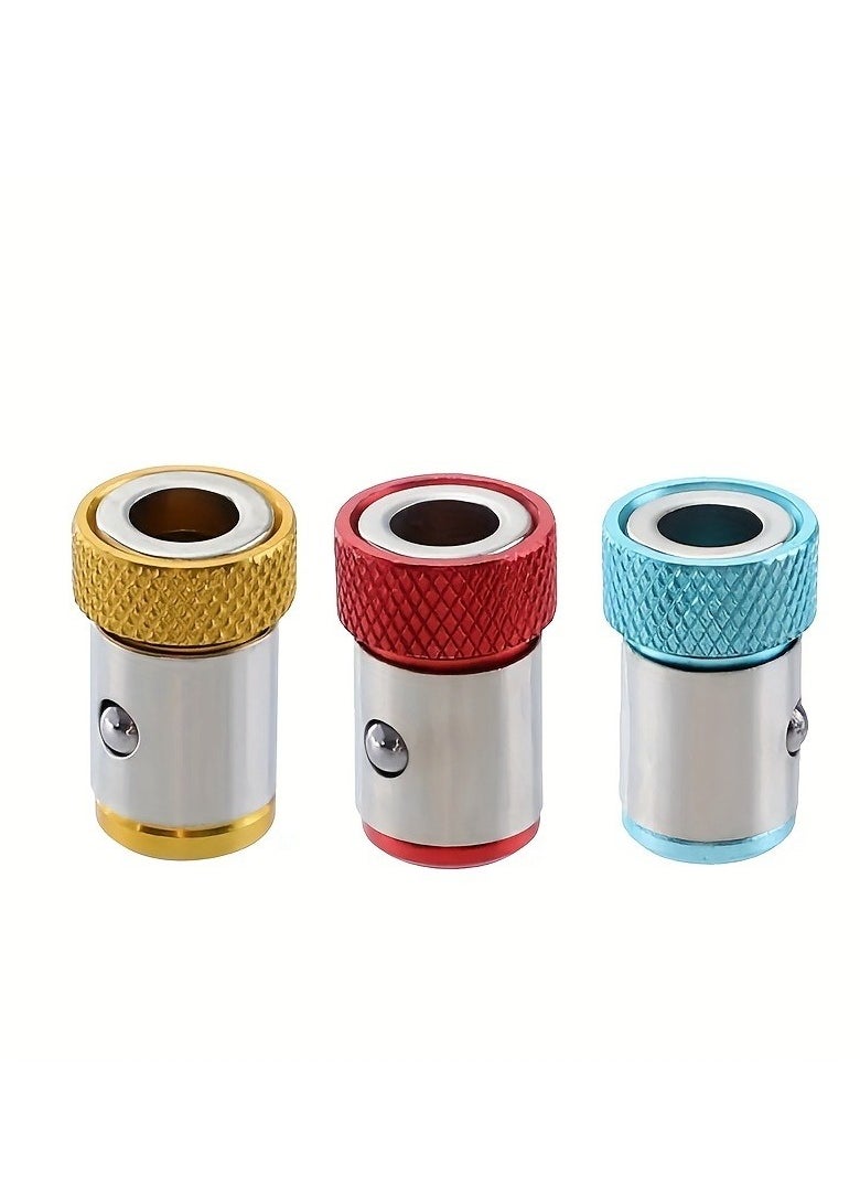 Generic - 3pcs Universal 1/4 Screwdriver Bit Magnetic Ring, Upgraded Magnetizer Screw Removable Suitable for Screwdriver and Electric Drill, Universal Magnetic Screw Ring Drill Bit Magnetizer Ring - Image 1