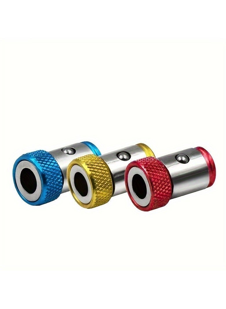 سيسلي طقم 3 قطع حلقة مغناطيسية لمفك البراغي 1/4 بوصة – مغناطيس تثبيت البراغي قابل للإزالة لمفك البراغي والمثقاب الكهربائي - Image 2