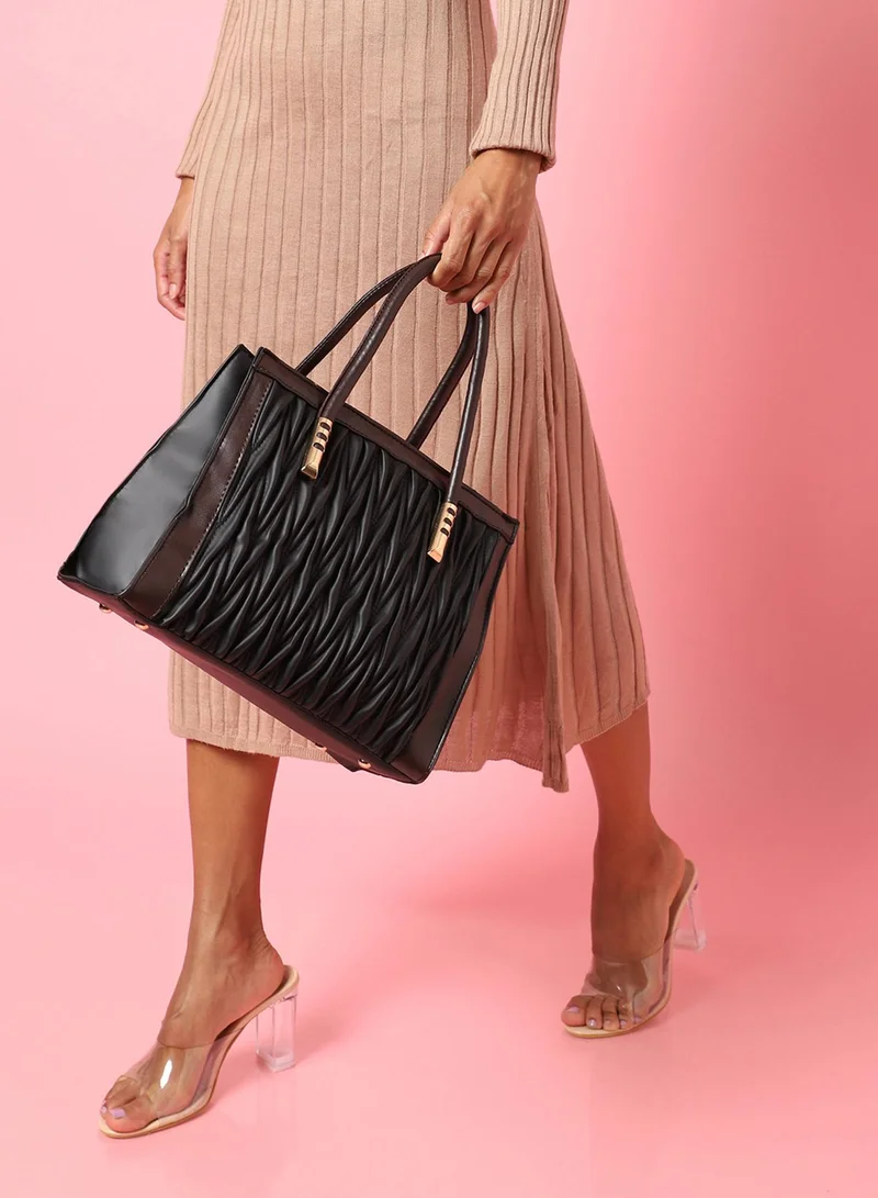Haute Sauce  Licorice Black Handbag for Women | Best Price UAE