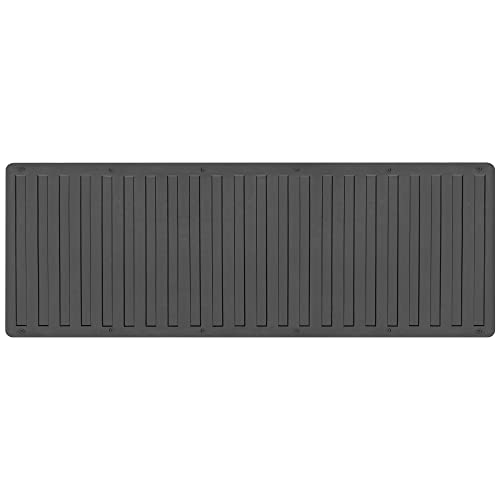 BDK-MT-600A Heavy-Duty Utility Truck Bed Tailgate Mat, 60" x 19.5" – Extra Thick Rubber Cargo Liner for Pickup Trucks with Universal Trim-to-Fit Design - Black - Image 1