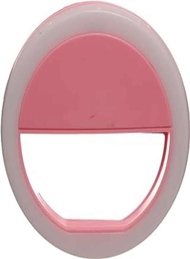 generic Selfie Ring Light For Smart Phone, Pink White