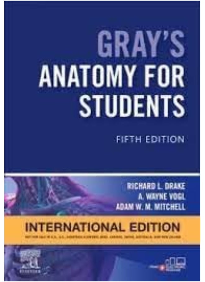 Gray'S Anatomy For Students International Edition Drake, Richard L. (Director Of Anatomy, Professor Of Surgery, Cleveland Clinic Lerner College Of Med Paperback 