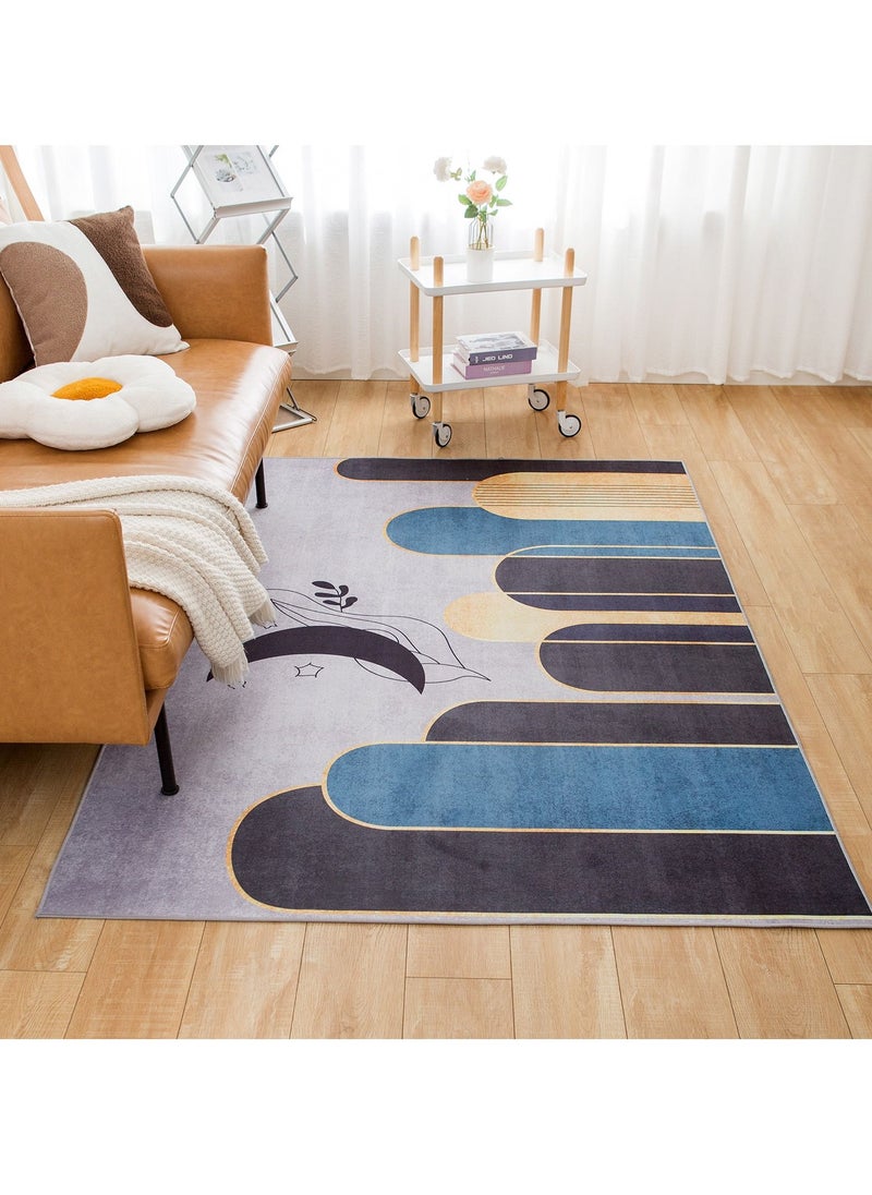 Sharpdo Area Rugs Modern Simple Short Pile Carpet Living Room Bedroom Rug Anti-slip Floor Carpet Home Decor 160 * 230CM  - Image 4