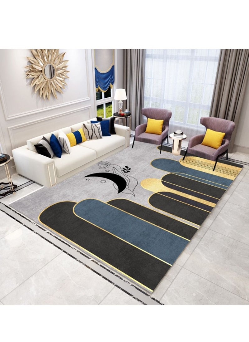 Sharpdo Area Rugs Modern Simple Short Pile Carpet Living Room Bedroom Rug Anti-slip Floor Carpet Home Decor 160 * 230CM  - Image 2