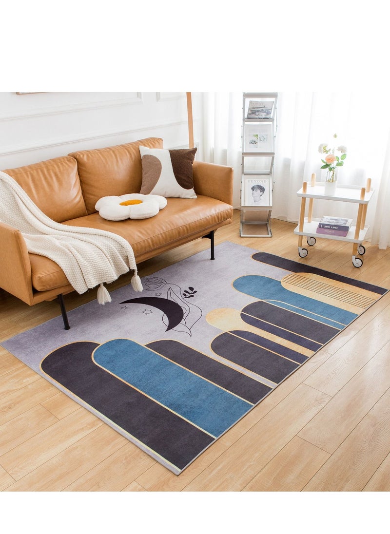 Sharpdo Area Rugs Modern Simple Short Pile Carpet Living Room Bedroom Rug Anti-slip Floor Carpet Home Decor 160 * 230CM  - Image 3