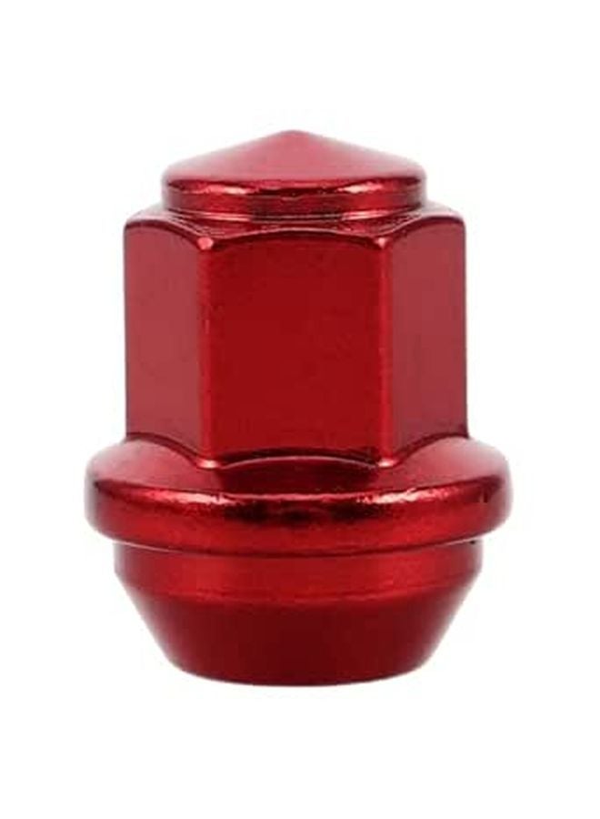 14x1 5 Red Solid Strengthened Lug Nuts For SUV Truck Tire Rim Accessories - Image 1