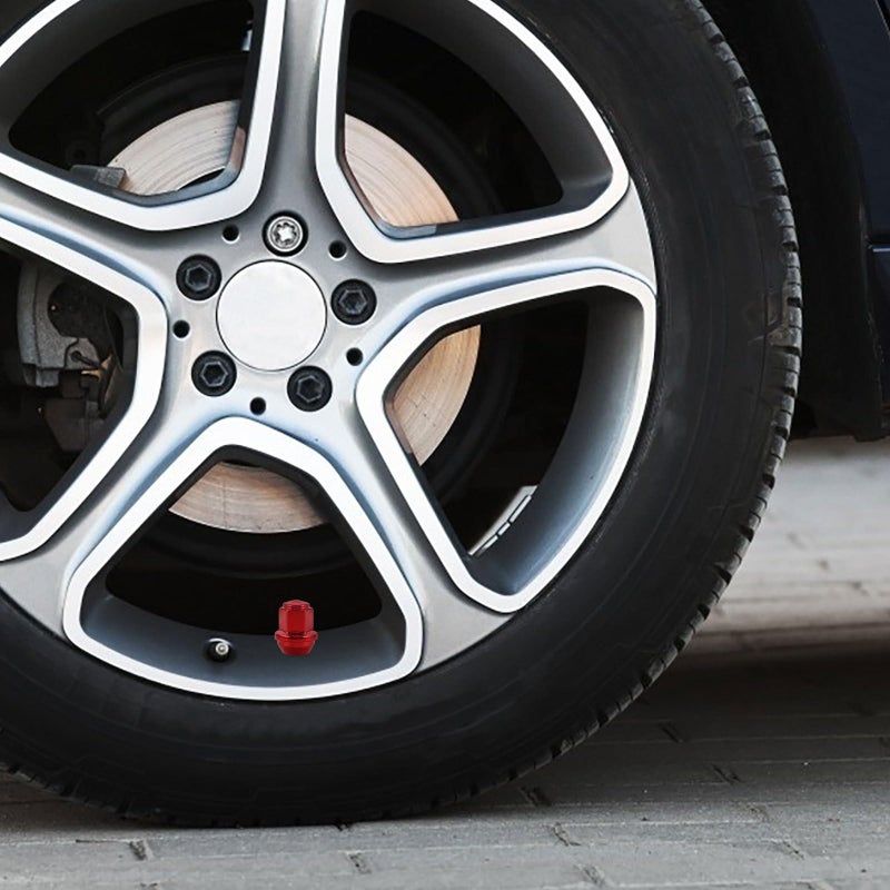 14x1 5 Red Solid Strengthened Lug Nuts For SUV Truck Tire Rim Accessories - Image 5