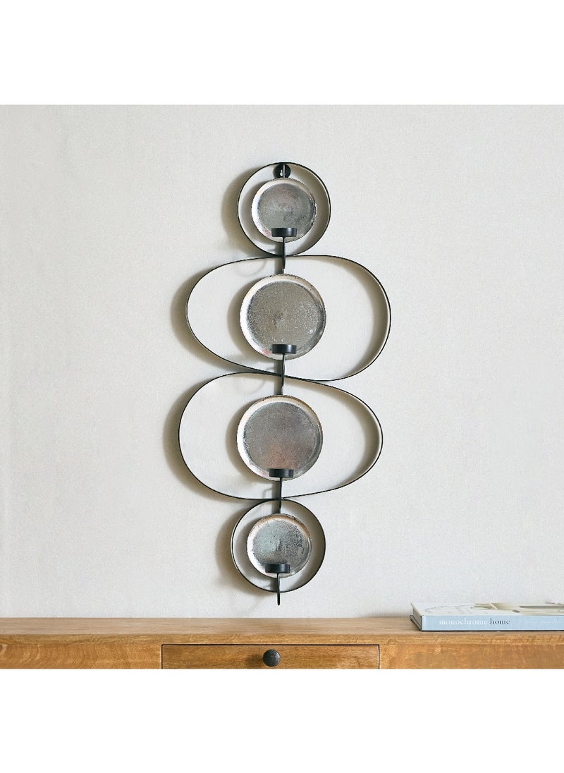 Home Box Aron Metal 4 T-Light Wall Art 35.5 x 77 x 10 cm  - Image 2