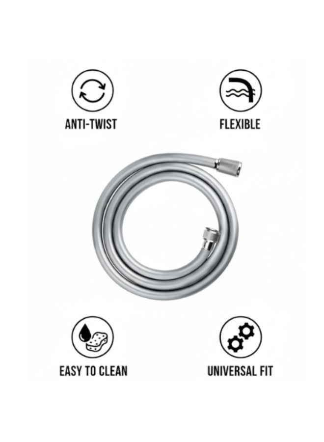 AMM 1.5M Flexible PVC Shower Hose – High-Pressure Handheld Shower Extension, Anti-Kink, Leak-Proof, Universal Fit (1 Pc) - Image 3