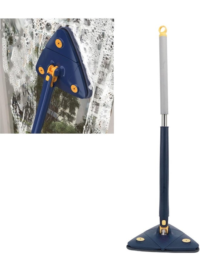 Triangular Wall Mop, Flexible Water Absorption Hand Washing Free Rotatable Mop for Household for Window Corners  - Image 5
