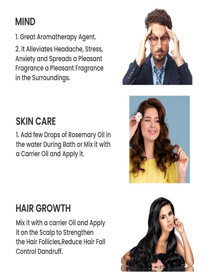 Annma Products منتجات آنما® زيت إكليل الجبل العطري 30 مل (عبوة من قطعتين) | زيت إكليل الجبل نقي وطبيعي 100% للعناية بالشعر، وتغذية فروة الرأس، ولمعان صحي، والاستخدام اليومي للعلاج العطري - Image 3