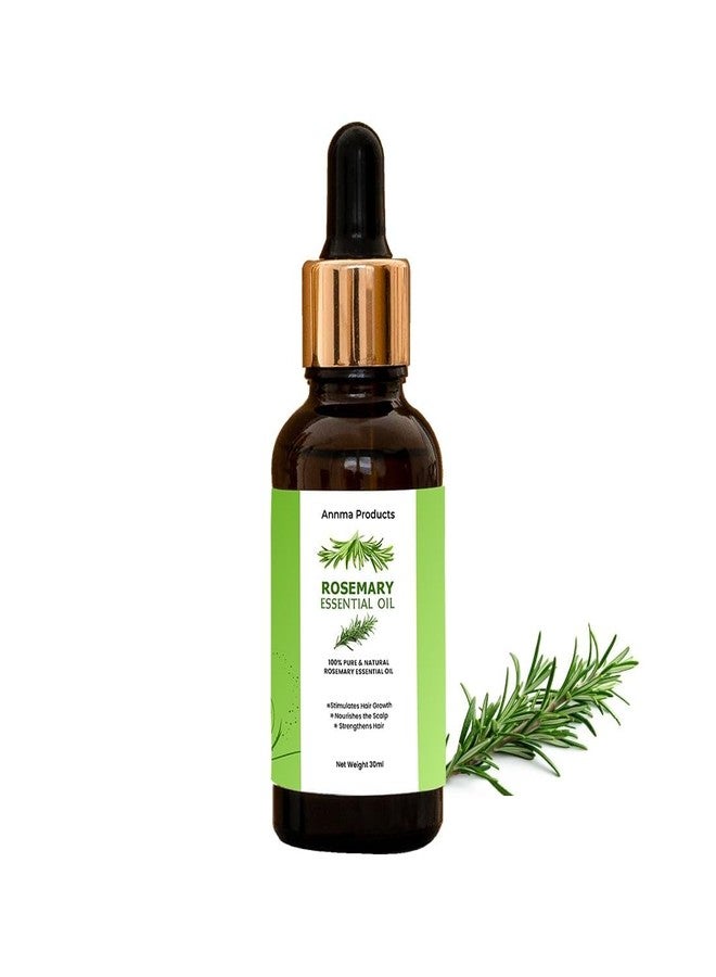 Annma Products منتجات آنما® زيت إكليل الجبل العطري 30 مل (عبوة من قطعتين) | زيت إكليل الجبل نقي وطبيعي 100% للعناية بالشعر، وتغذية فروة الرأس، ولمعان صحي، والاستخدام اليومي للعلاج العطري - Image 2