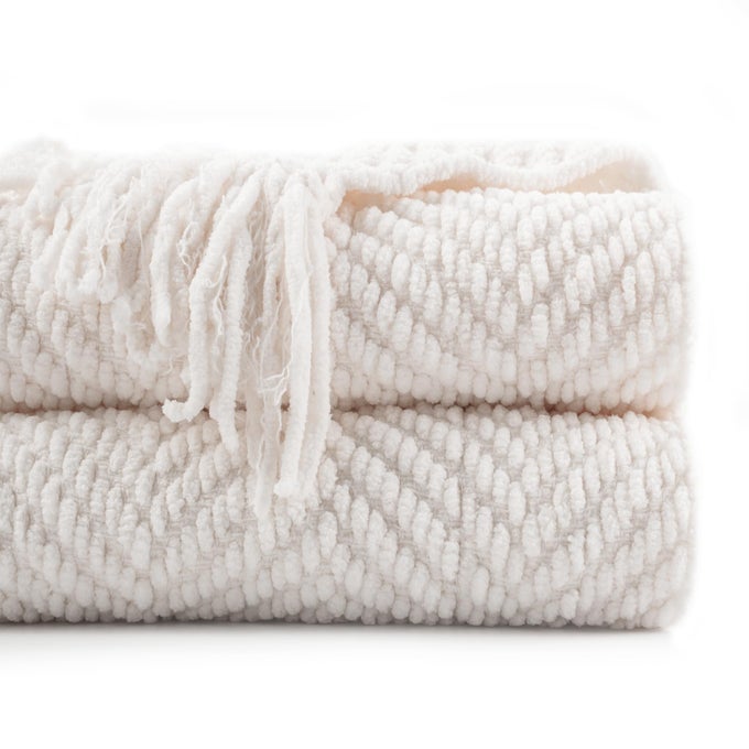 CREAM WHITE THROW BLANKET FOR COUCH IVORY THROW BLANKET FOR BED WARM DECORATIVE WHITE BLANKET THROW FOR HOME DECOR 50 X 60