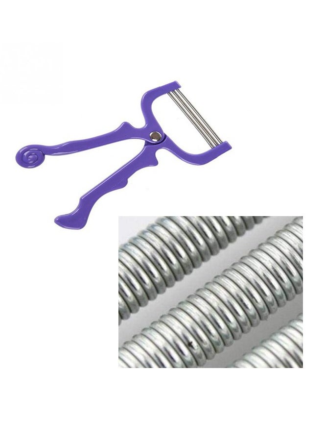 Generic - Facial Hair Remover Face Cleaner Roller Threading Beaut for Eyebrows Threading Tool Epilator Roller Tool Purple Threading epilators for Women - Image 1