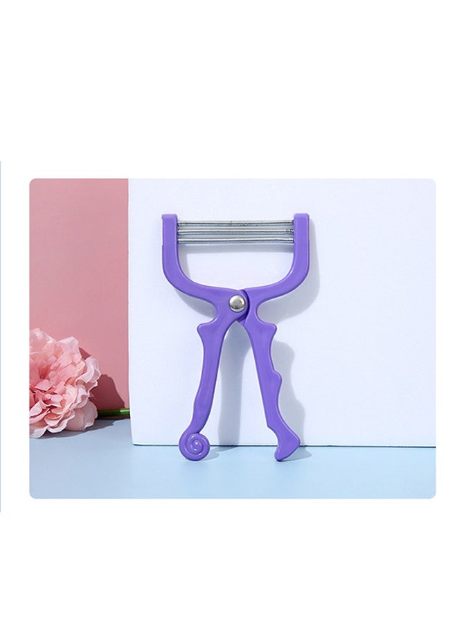Generic - Facial Hair Remover Face Cleaner Roller Threading Beaut for Eyebrows Threading Tool Epilator Roller Tool Purple Threading epilators for Women - Image 1