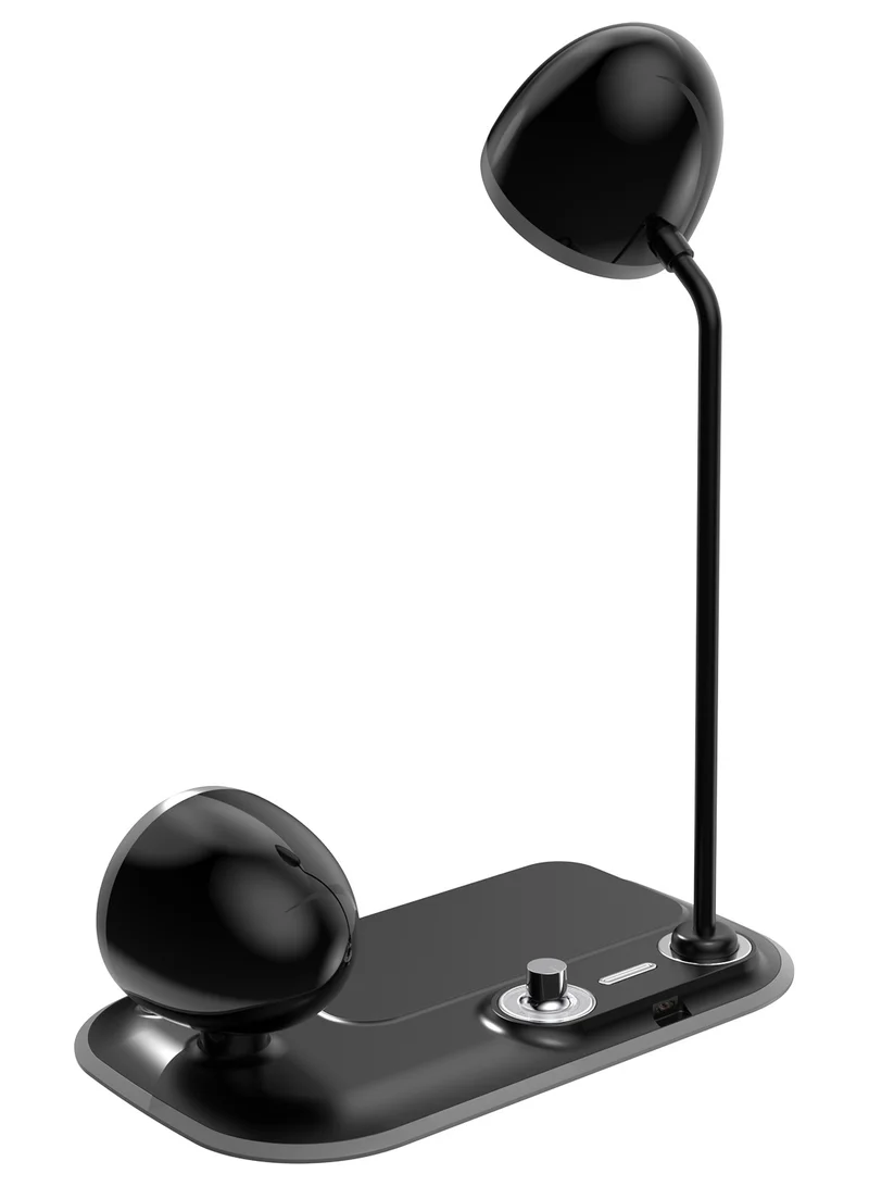 Memorii VEERE - @memorii 3 in 1 Wireless Charger Lamp with Speaker - Black