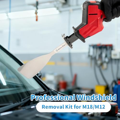 MOTOQUEEN Windshield Removal Tool M18 M12 for Hackzall, Professional Auto Glass Cutting Tool with Stainless Steel Blade & Sheath - Image 3