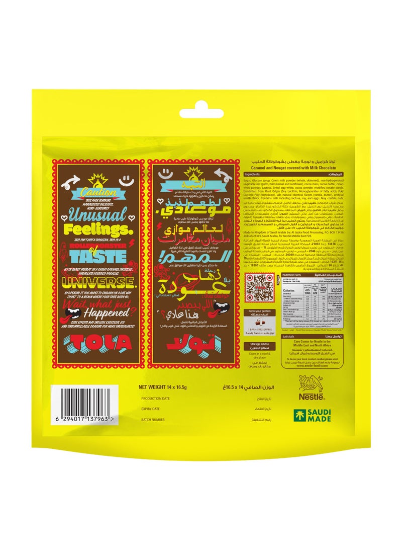 Tola Chewy Chocolate Bar Minis Pouch 231g - Image 2